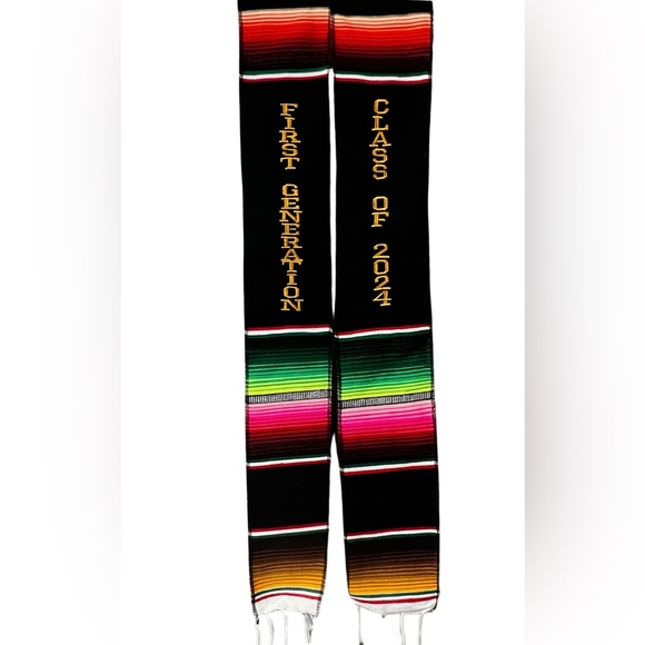First generation, class of 2024, Mexico & US graduation serape sash or stoles - Picture 1 of 1